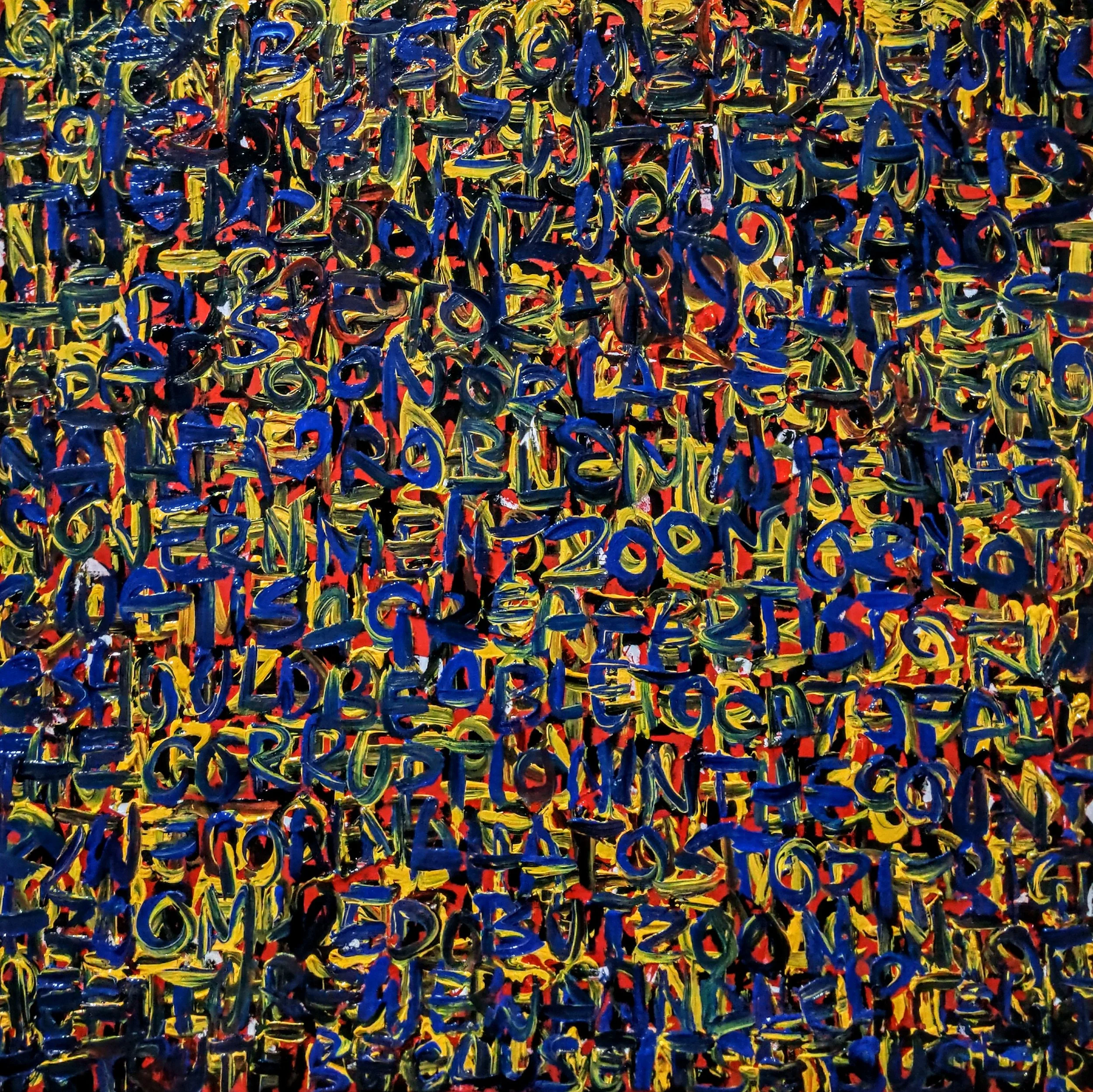 DECEMBER 10th, 2024. Acrylic paint on canvas - 120x120x10cm