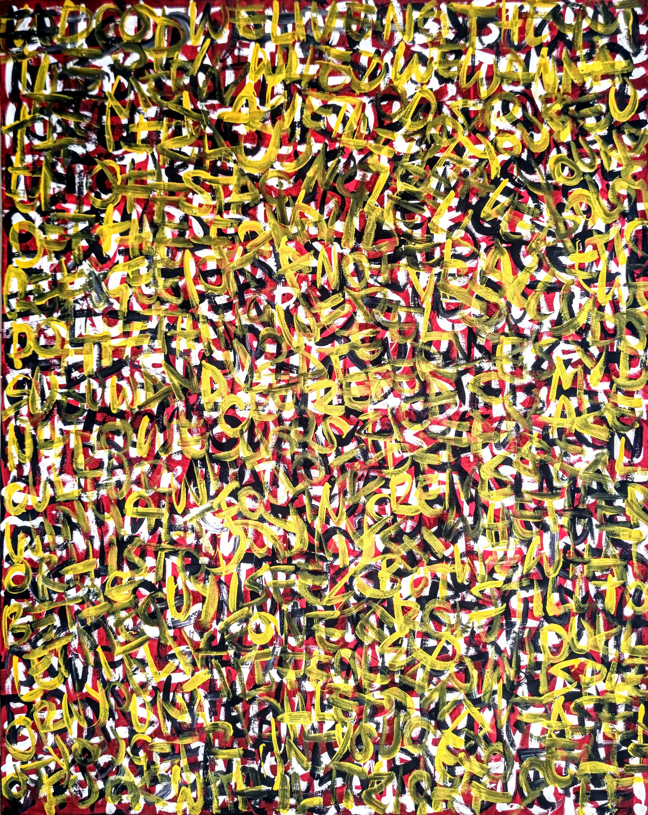 JULY 22nd, 2024. Acrylic on canvas - 150x120x10cm.