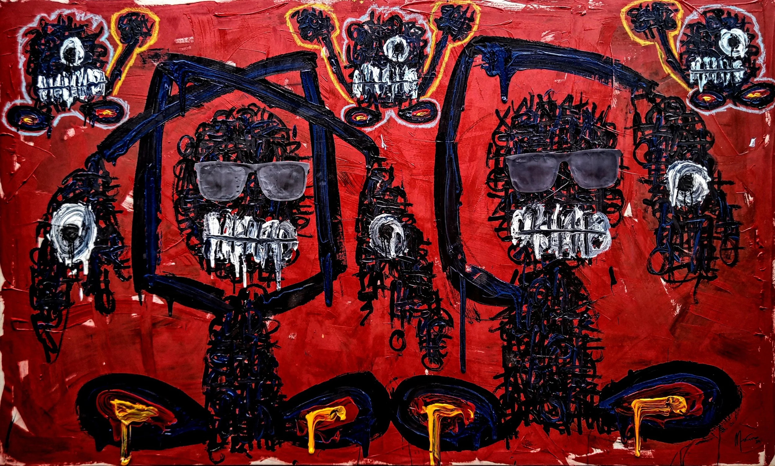 HOLLYWOOD, 2024. Mixed Media on Canvas - 150x250x10cm.