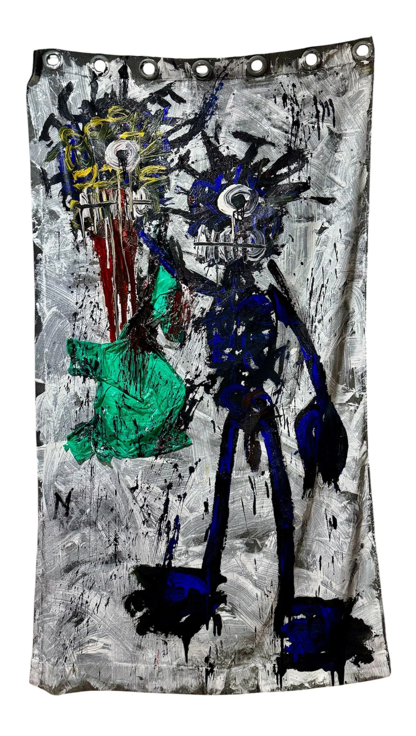 DAVID AND GOLIATH, 2026. Mixed Media on Canvas - 220x140cm