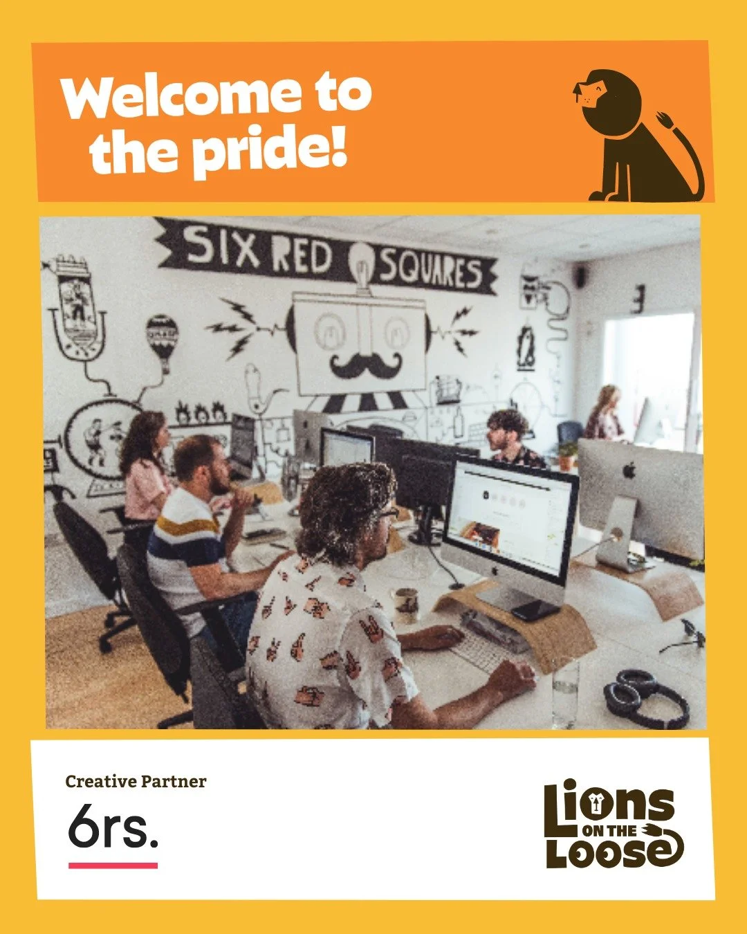 We've got exciting news to share...we've teamed up with @sixredsquares as our official Creative Partner for the Lions on the Loose @wildinart trail launching in summer 2026 ποΈ 
From the very first paw print to the bold branding you see today, they&