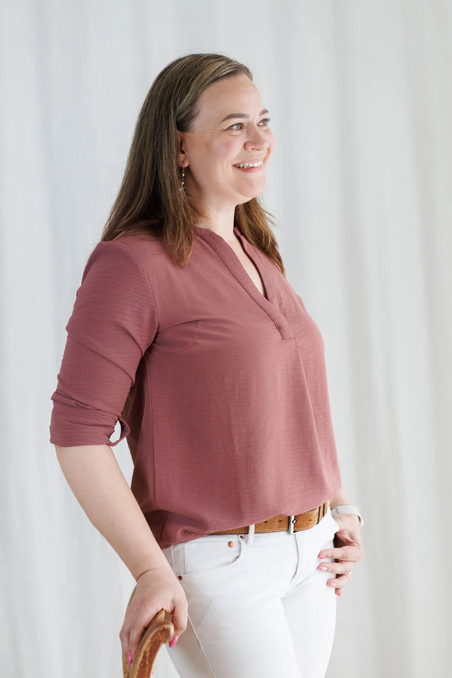 Minna Fagerlund hymyilee