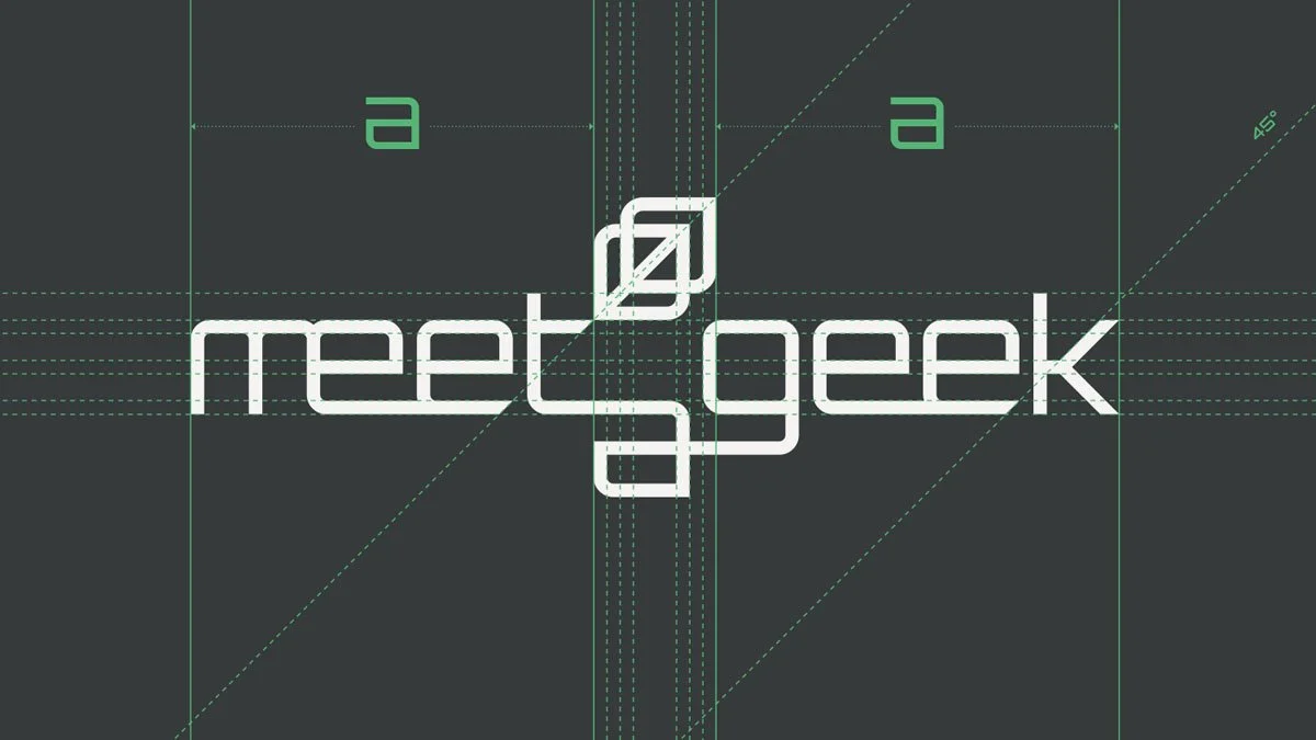Detailansicht des Corporate Designs von meetageek.