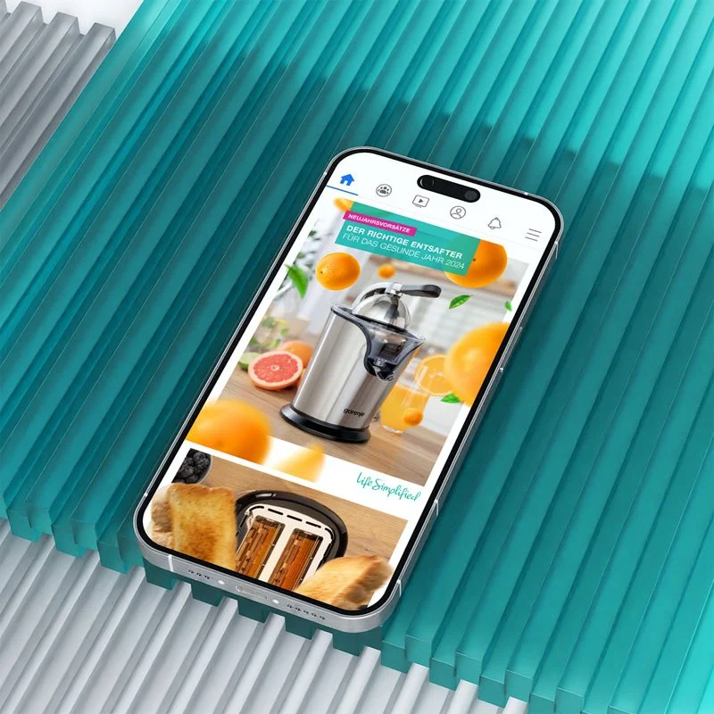 Instagram Beitrag der Firma gorenje