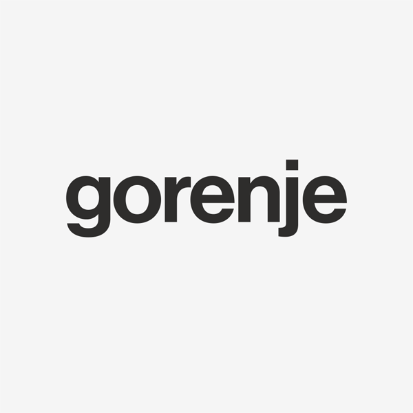 Gorenje Deutschland Logo auf hellgrauem Hintergrund.