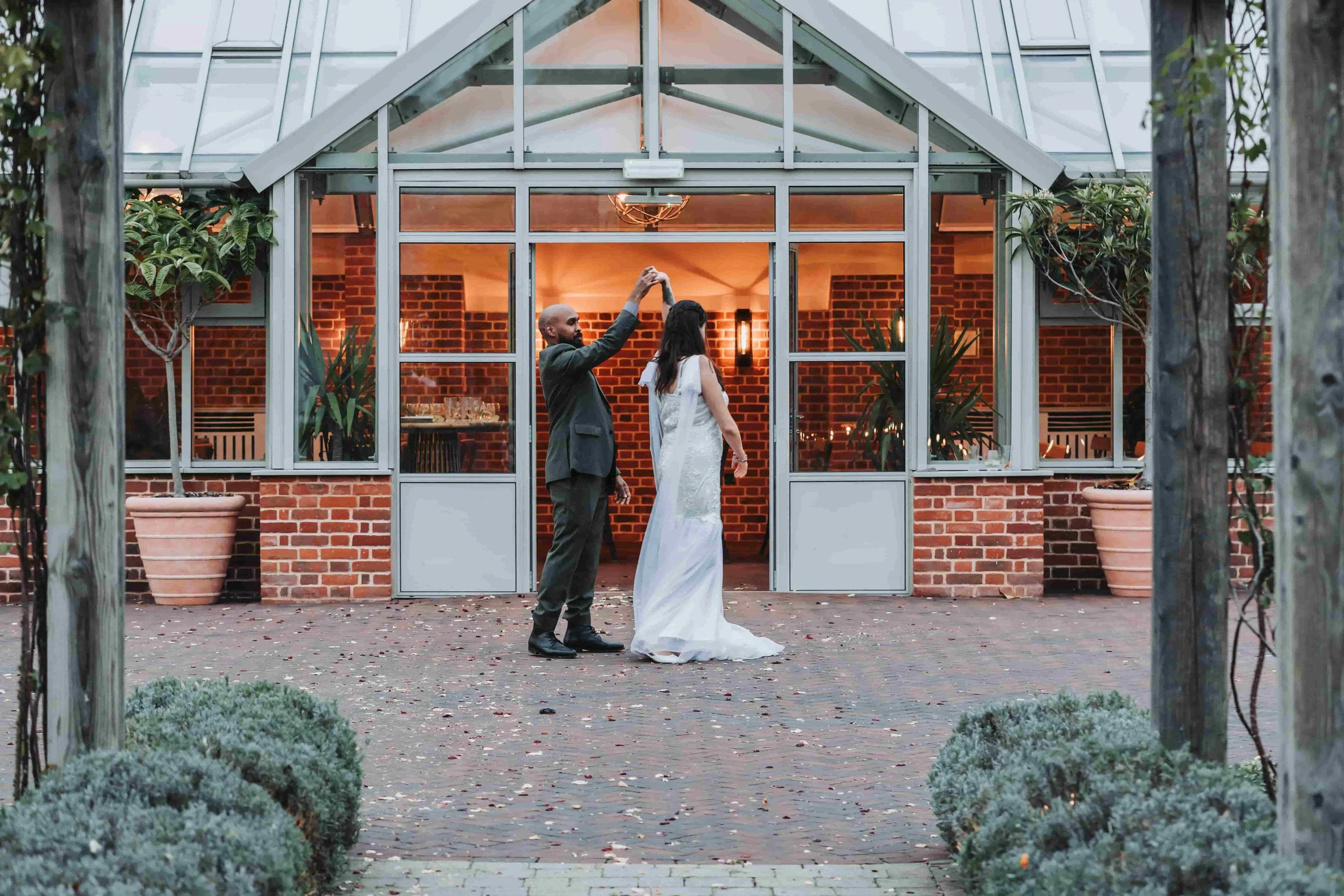 Wedding ceremony at Syrencot House, a luxury country house wedding venue