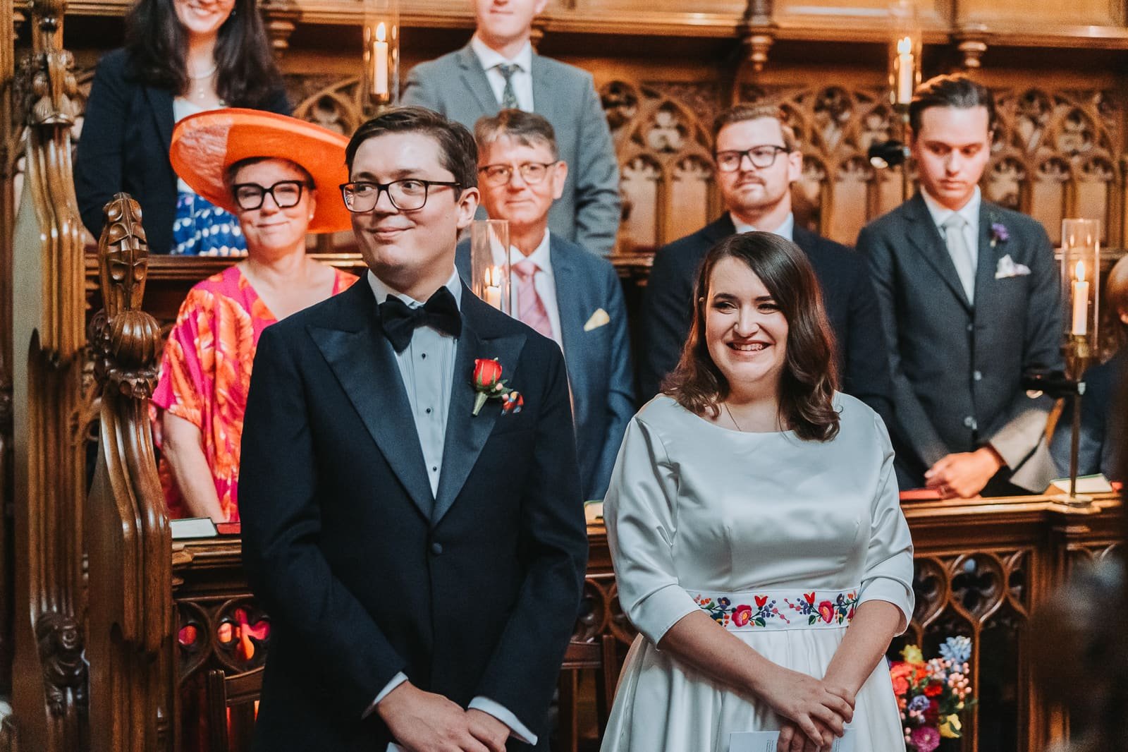 Magdalen College spires captured during Oxford wedding photography