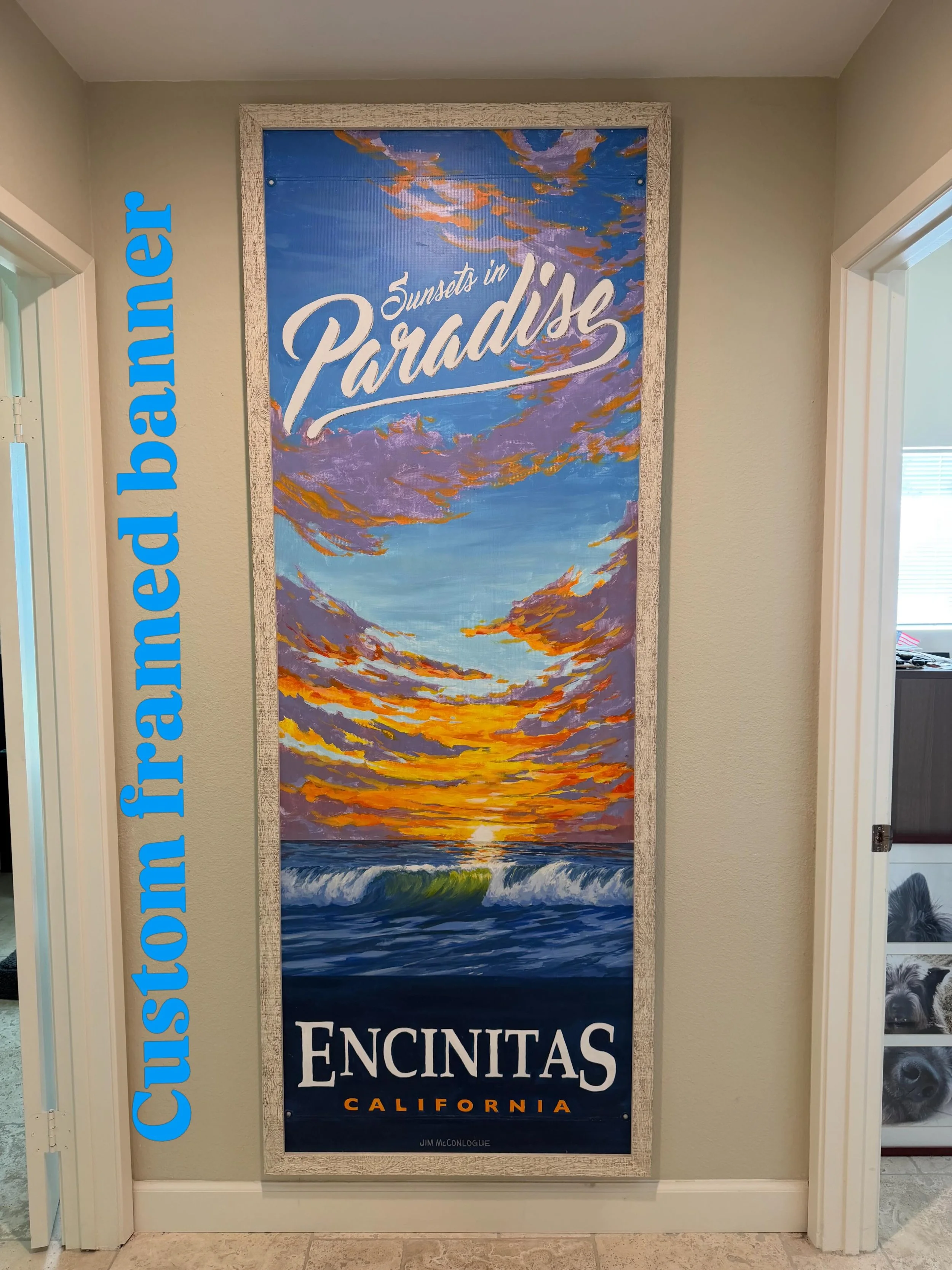 Where do Arts Alive banners live? Indoors and outdoors making every environment interesting and beautiful. These banners are original works of art panted with acrylics making them durable enough to be enjoyed outdoors year round.  Check out all of th