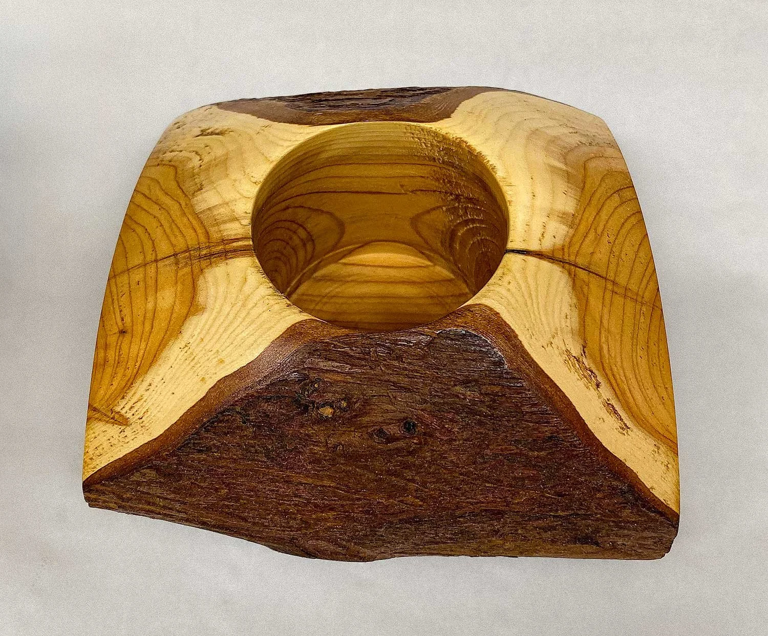  Yew log candle holder £20 each 