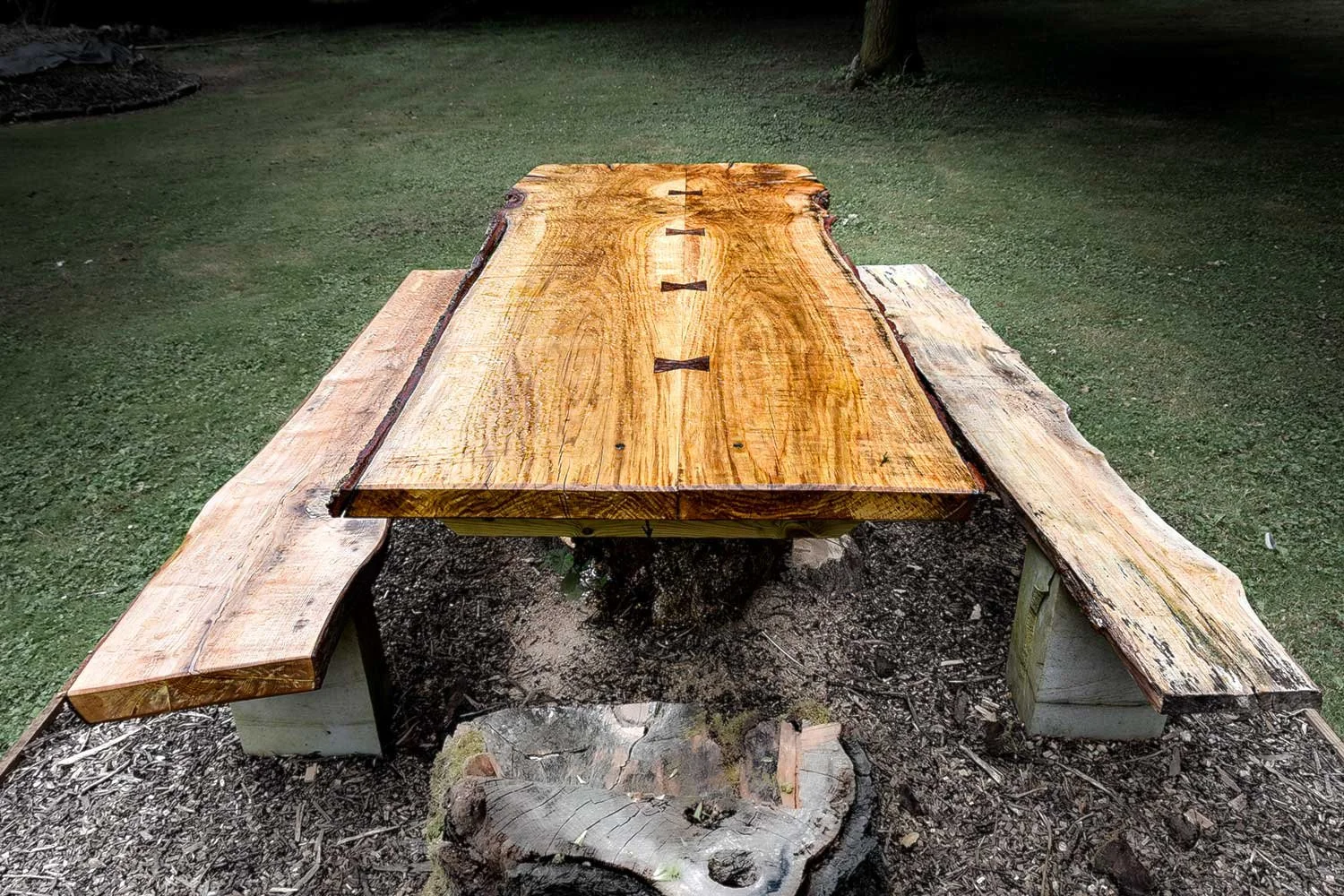 Table and benches
