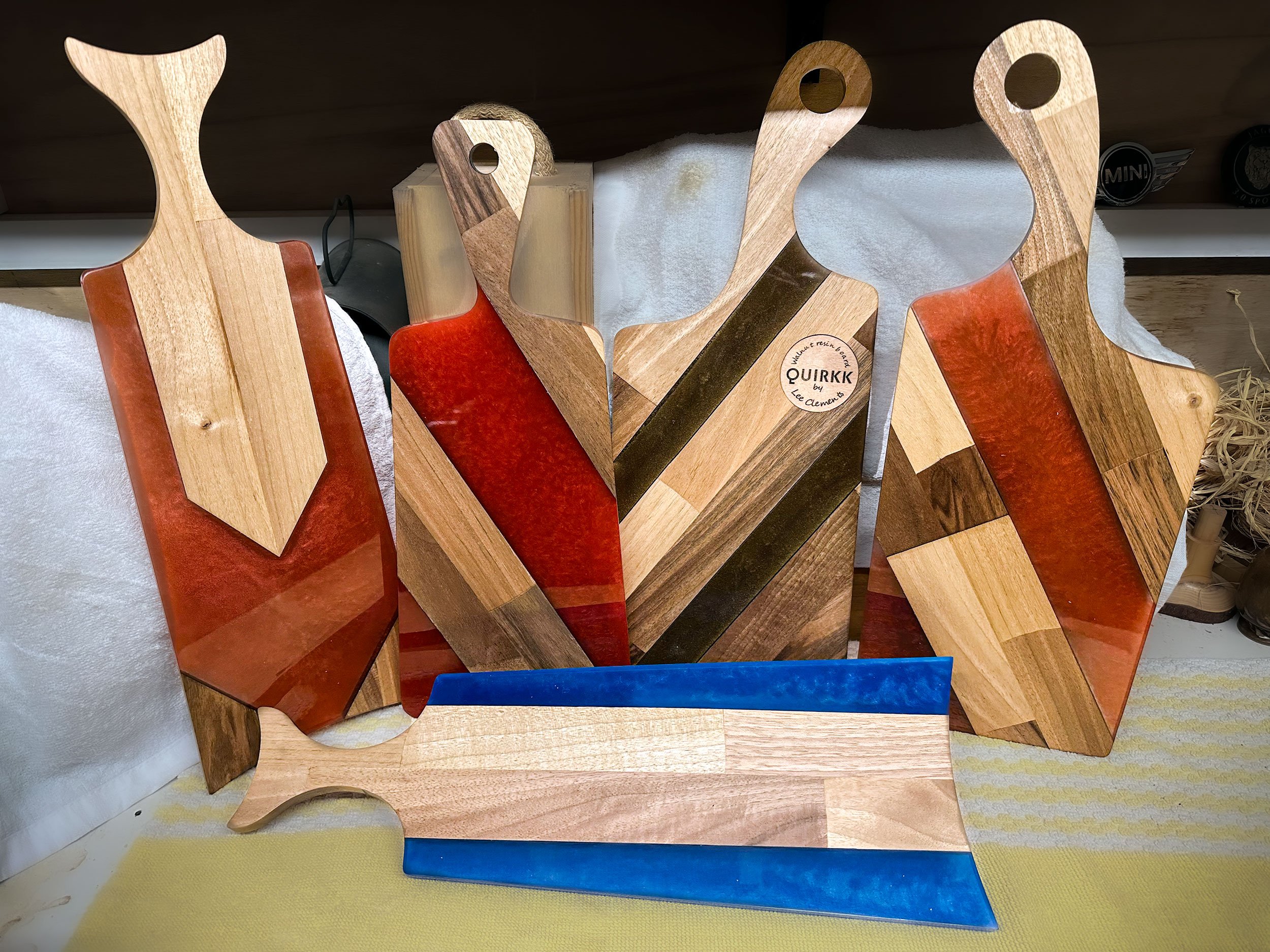  Wood and resin charcuterie boards Prices from £45 