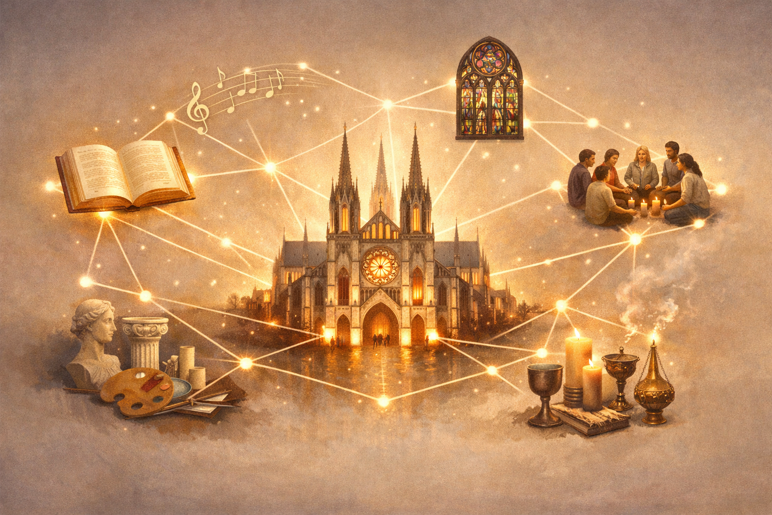 ¿Puede pensarse la religión como un universo narrativo transmedia?