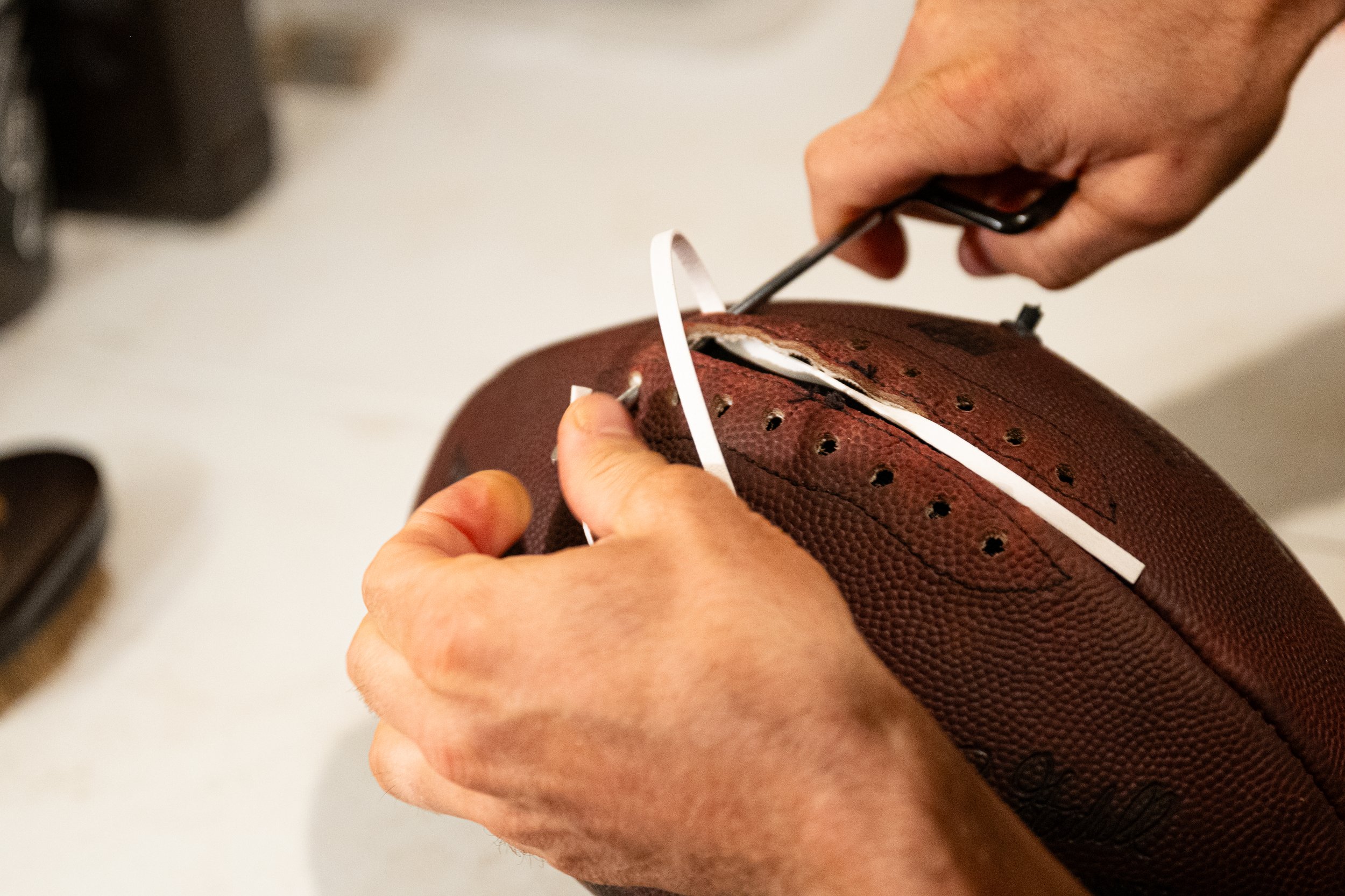 Football Bladder Repair & Lace Replacement Service (All Sizes)