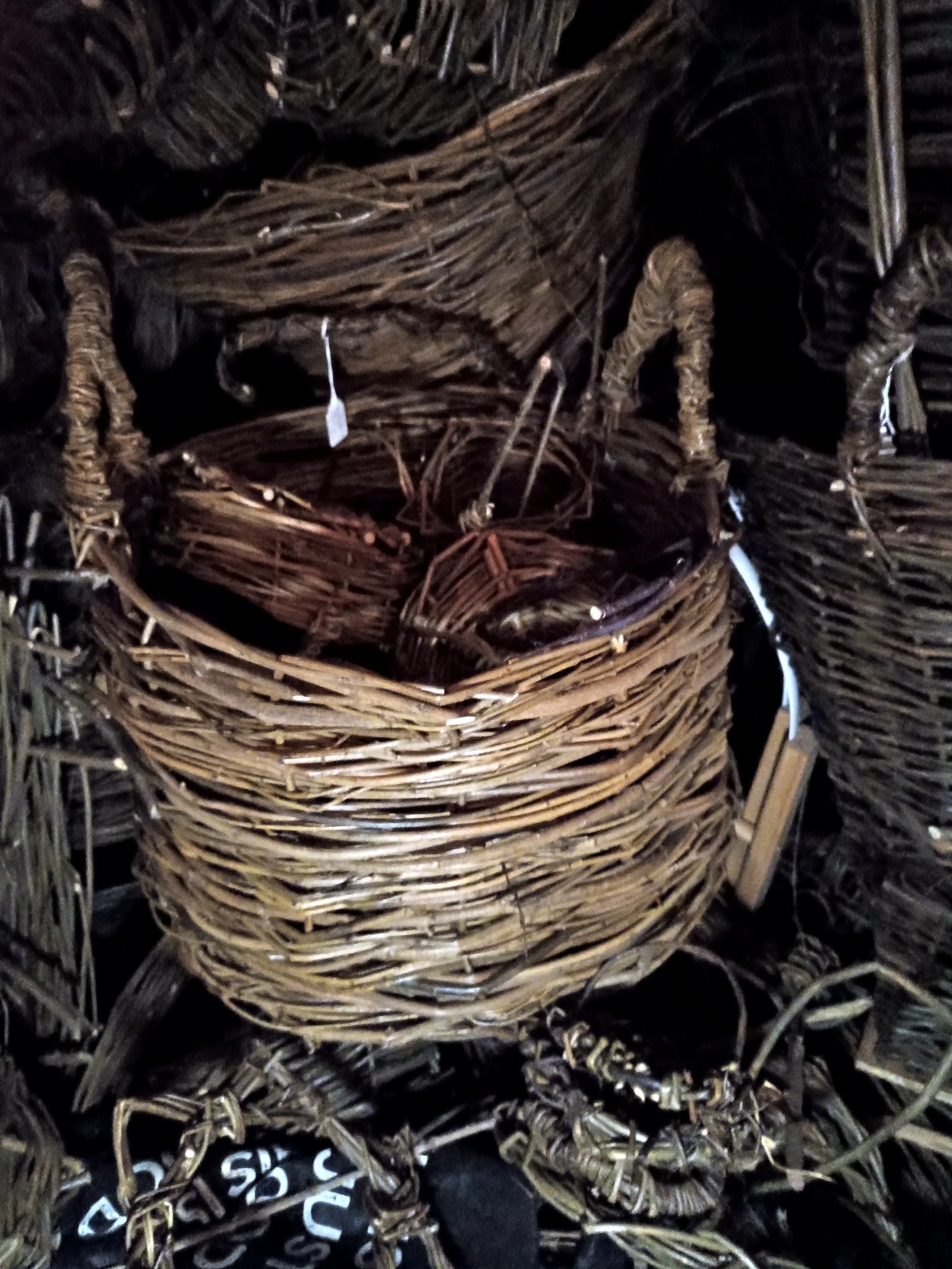 Stack of woven wicker baskets created by awaywithwillow.com