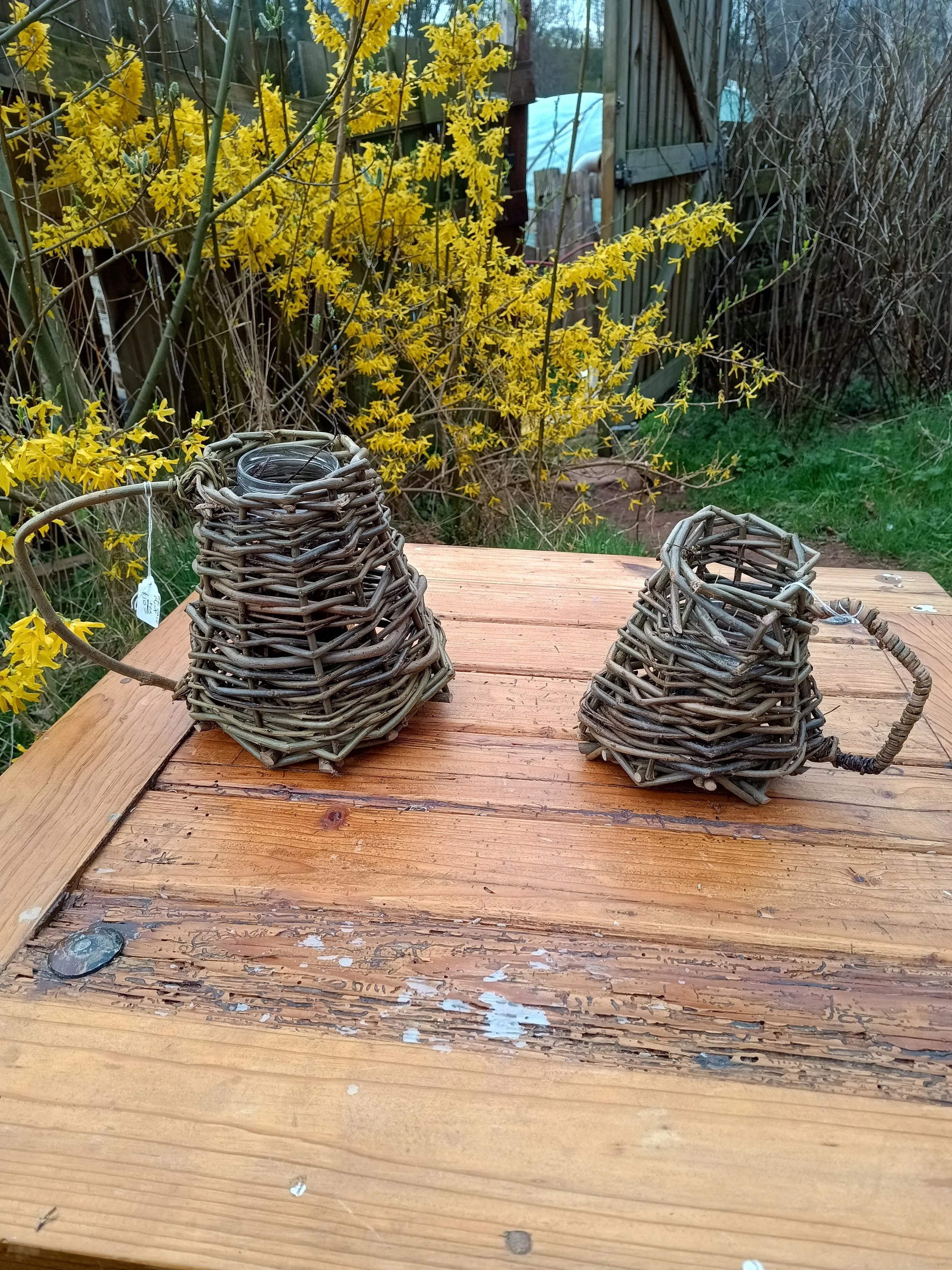 Item 17 "Mint tea"  plant holders £15 each (£5 off if purchase both of them)