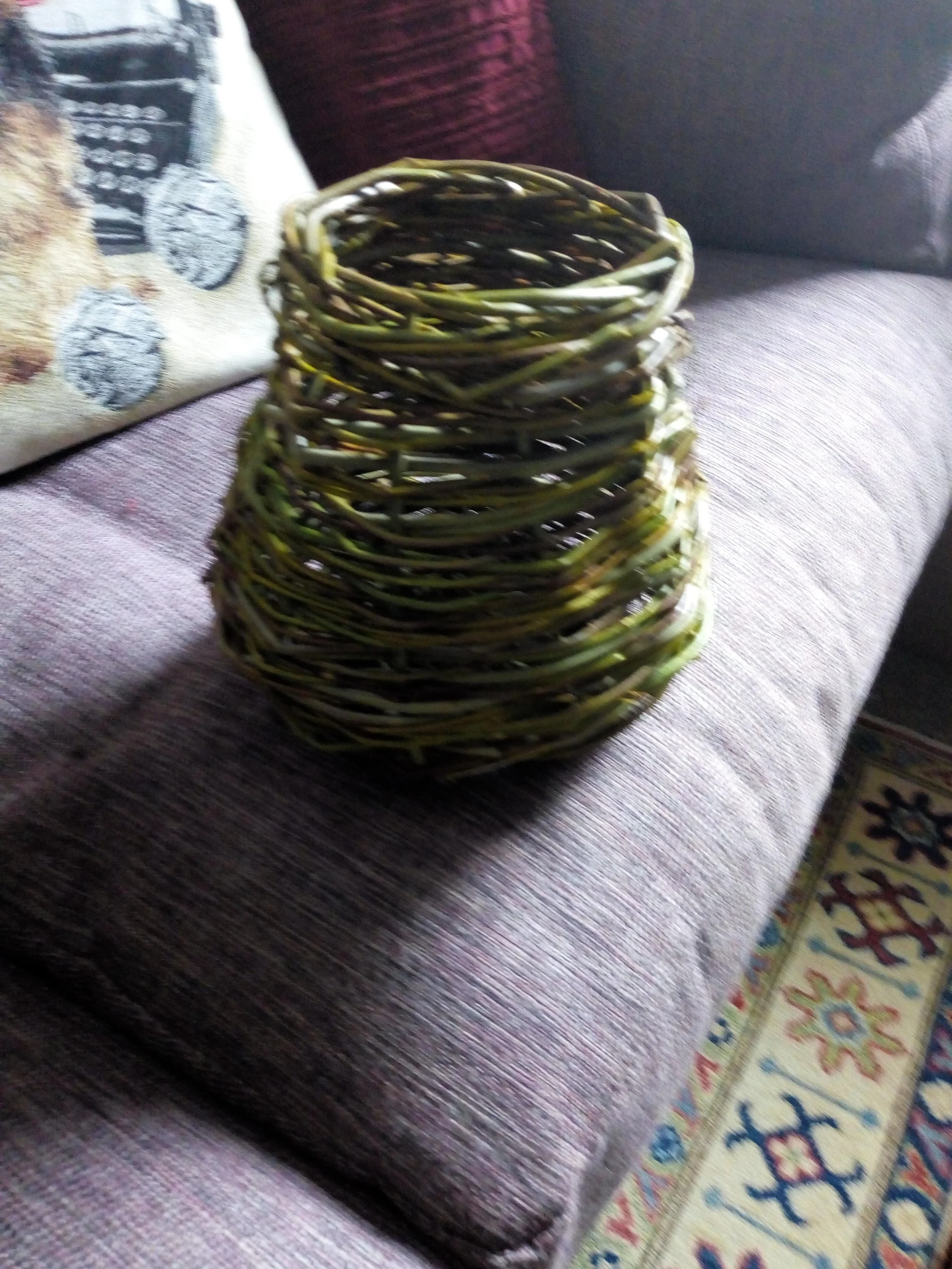 wicker willow baskets made at willow weaving class in MorningsideEdinburgh