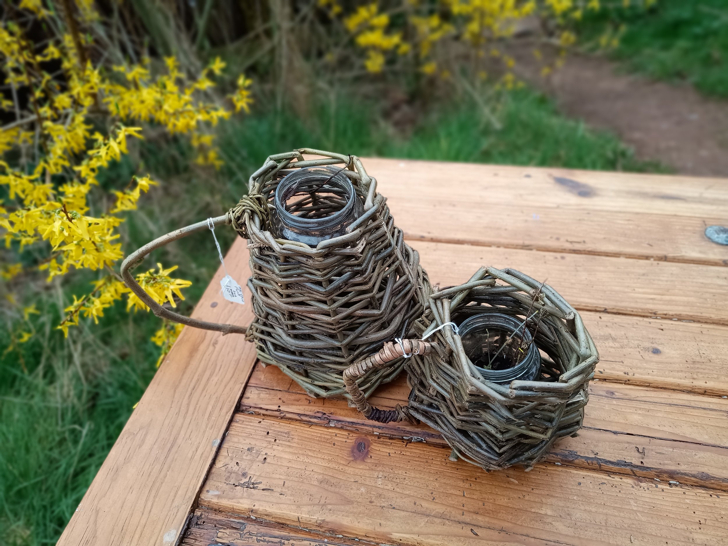 Item 17 "Mint tea"  plant holders £15 each (£5 off if purchase both of them)