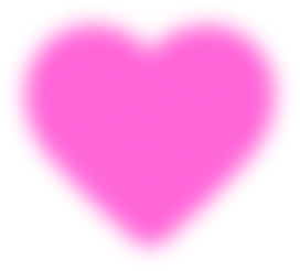 Pink heart shape.