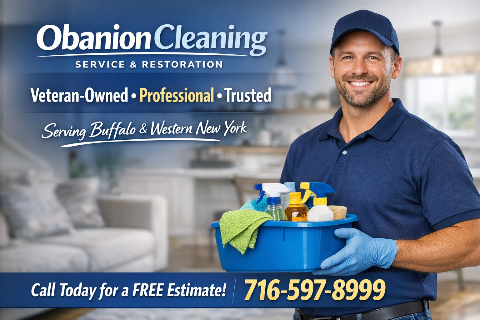 Professional cleaning service promotion