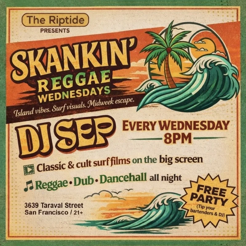 Reggae & Surf Movies with DJ Sep (free)