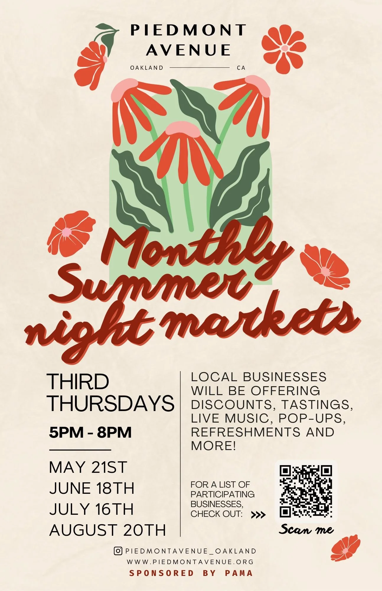 Monthly Summer Night Markets
