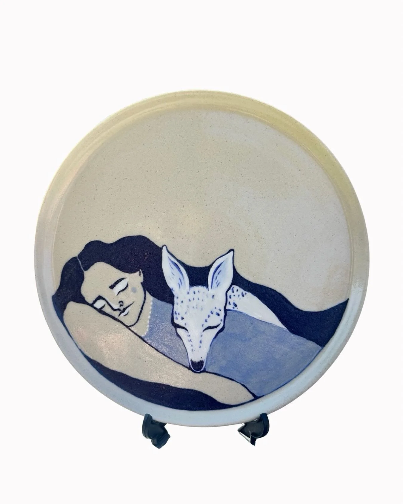 A recent commission of my ‘Girl with a Deer’ plate - it was lovely to recreate this design!
I’ve now added a commissions page to my website, linked in my bio. Pop me a message!
#ceramics #ceramicsofinstagram #pottery