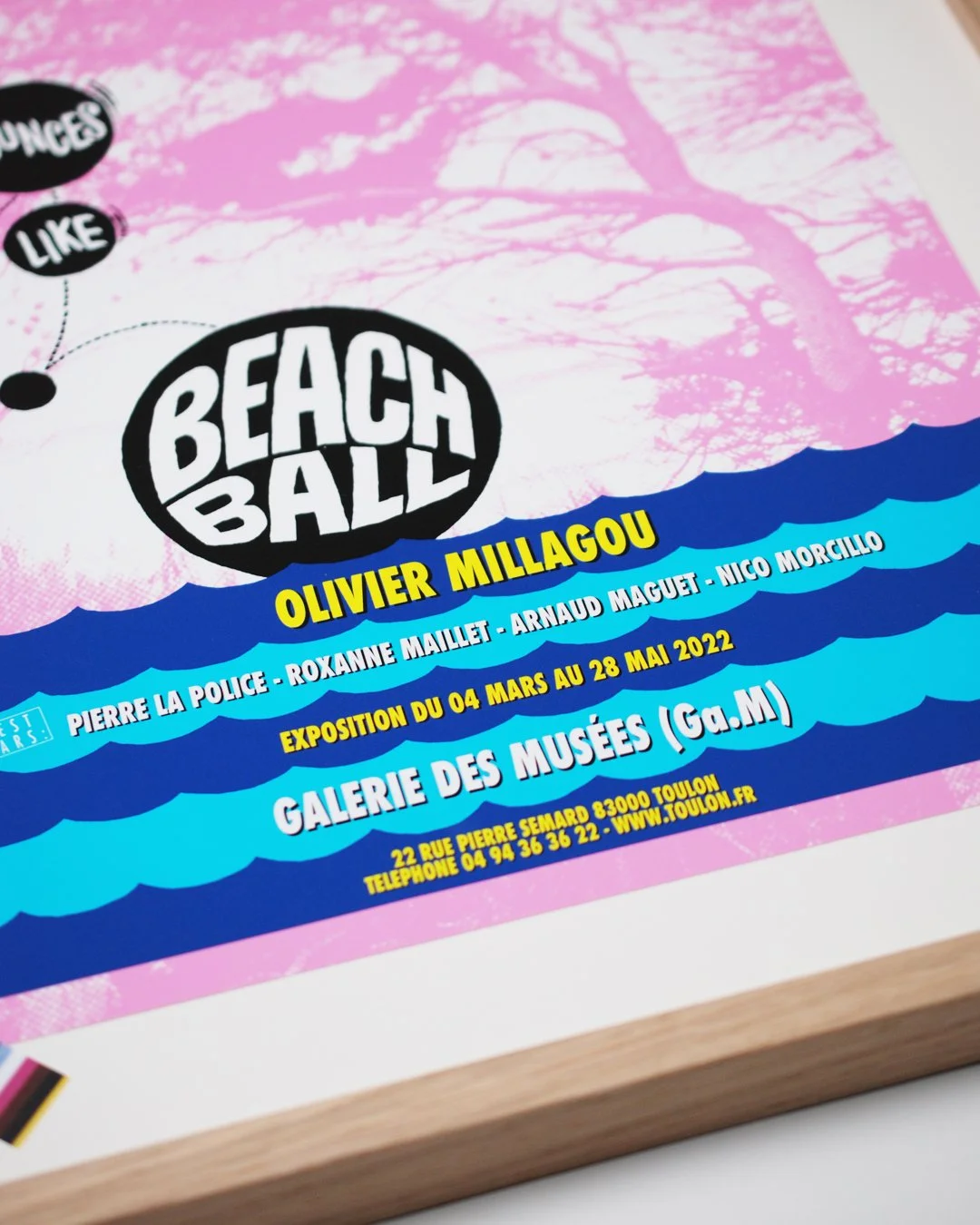 Affiche d’exposition issue des archives de l’artiste Olivier Millagou.