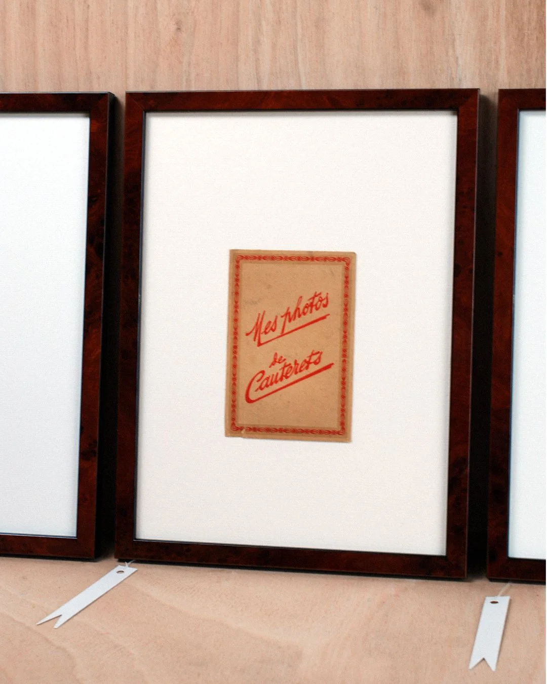 Photographie ancienne de la Vallée de Lutour issue du carnet Mes photos de Cauterets, édité par E. Quinault à Lourdes, présentée encadrée avec passe-partout.