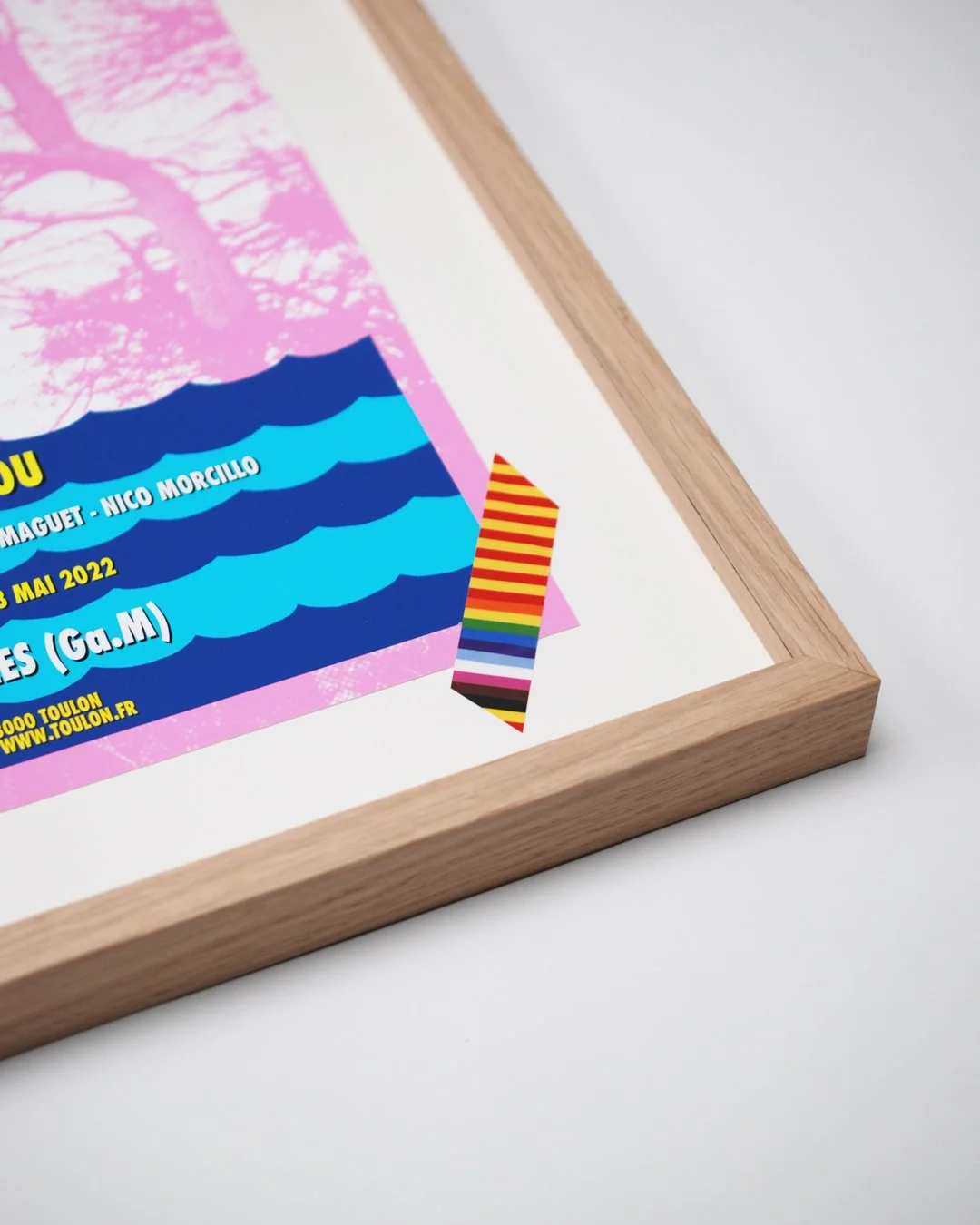 «Affiche d’exposition issue des archives de l’artiste Olivier Millagou.»