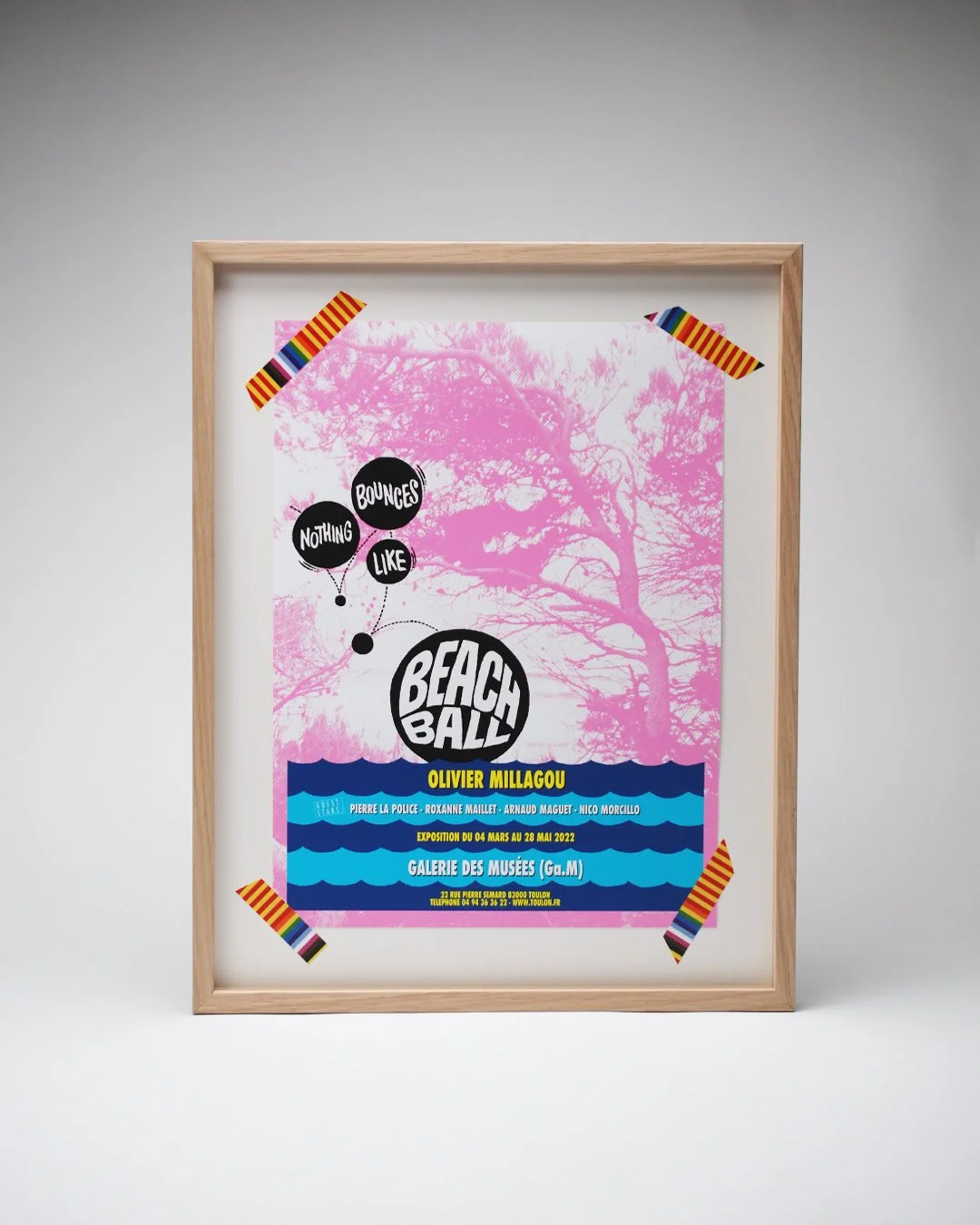 «Affiche d’exposition issue des archives de l’artiste Olivier Millagou.»