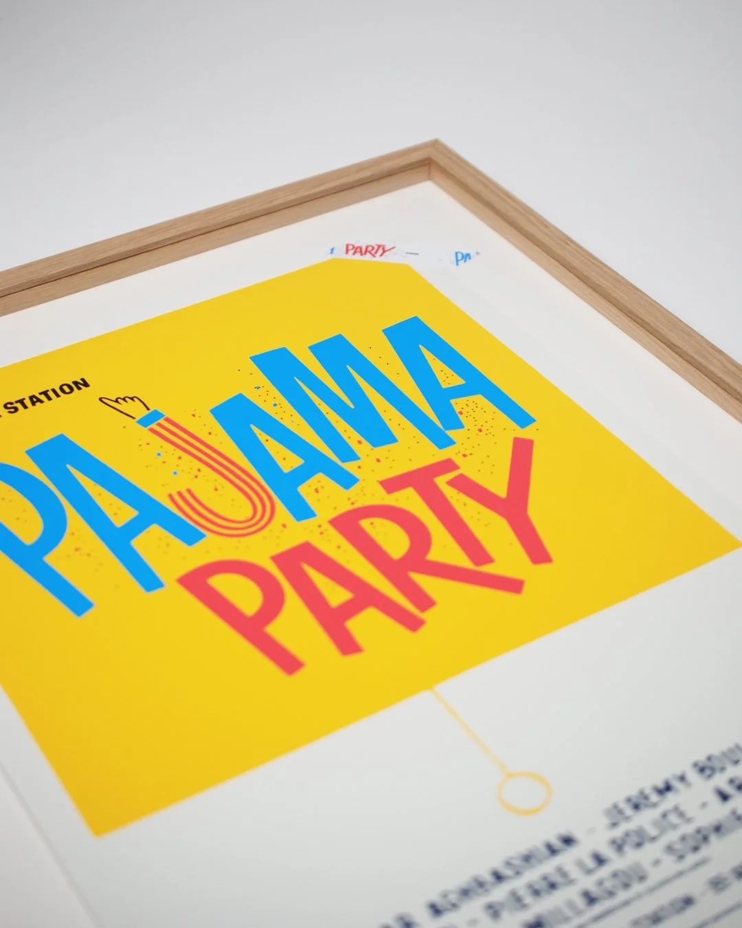 Affiche d’exposition issue des archives de l’artiste Olivier Millagou.