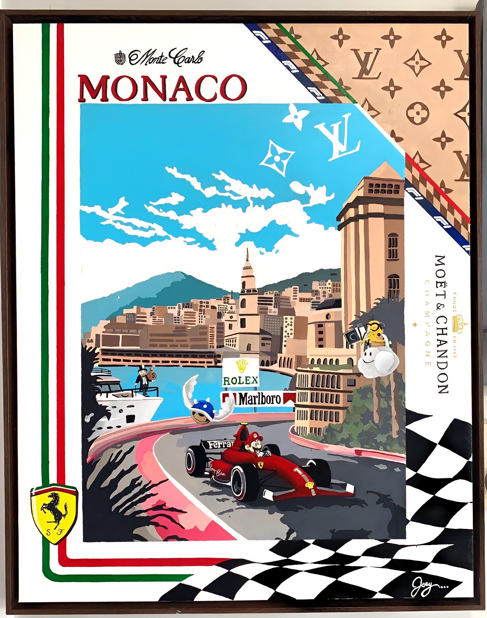 MONACO
Medium: Acrylic on canvas
Size: 30 × 24 × 1.75 in (76.2 × 60.96 × 4.45 cm)
