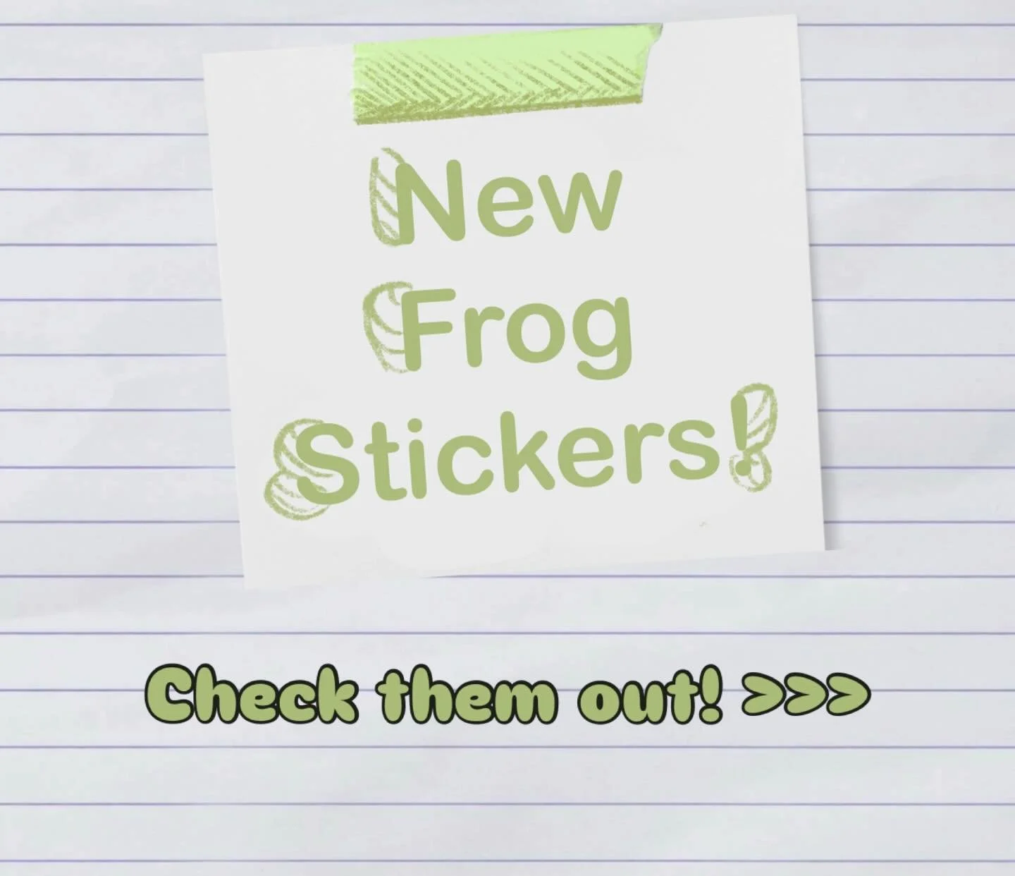 Just dropped a trio of froggy friends! Which one&rsquo;s hopping onto your water bottle? 💚 #SmallBusiness #frogcore #stickers