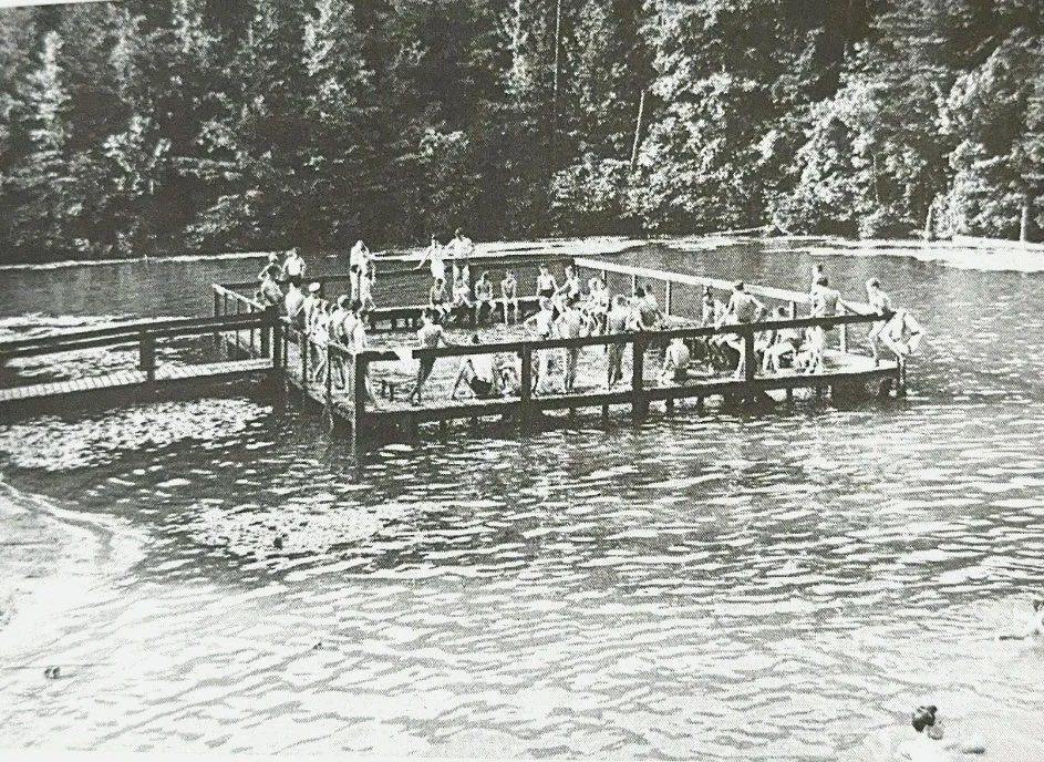 The "crib" that was used to teach Scouts how to swim