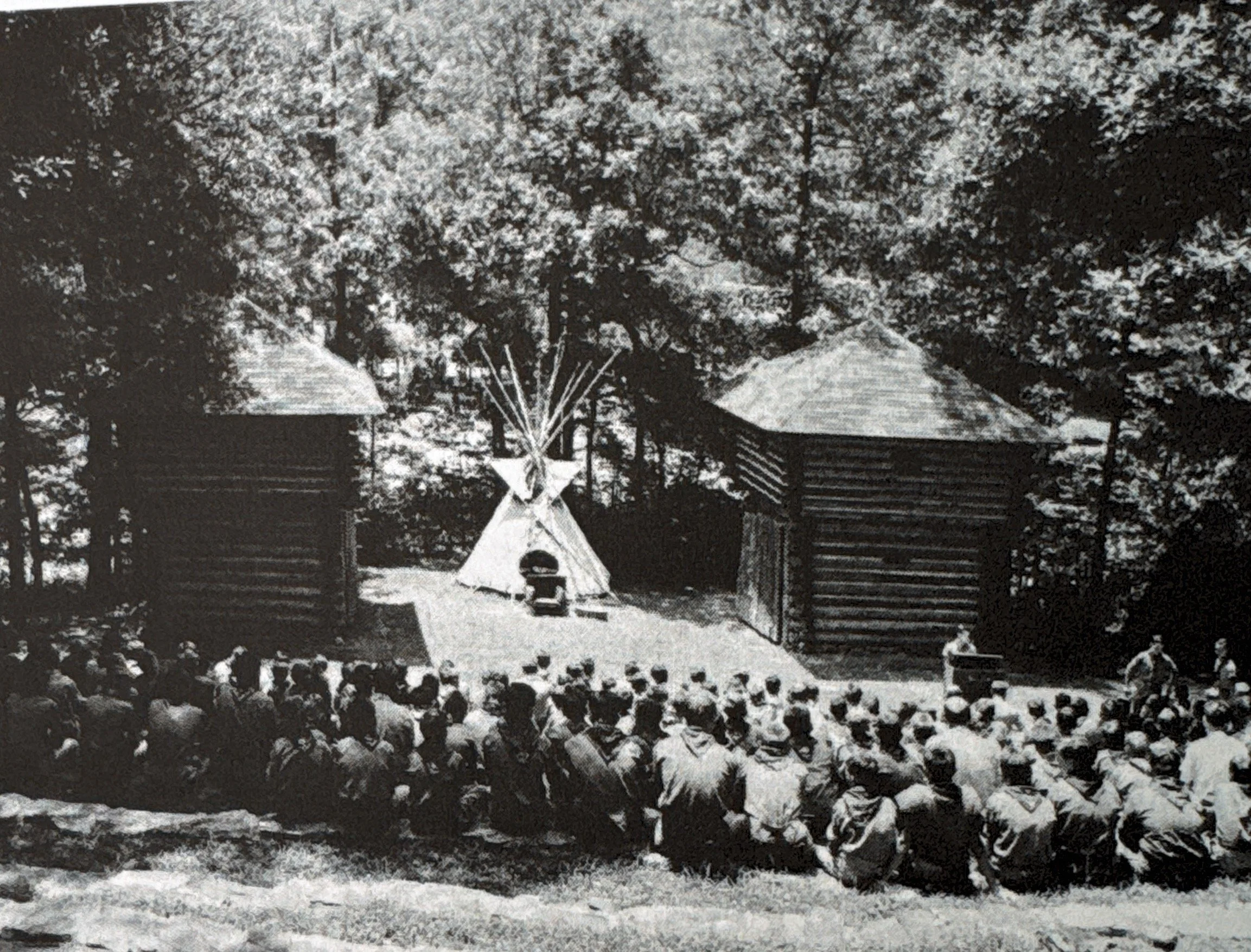 Morning church service in Kistler Memorial Amphitheater 