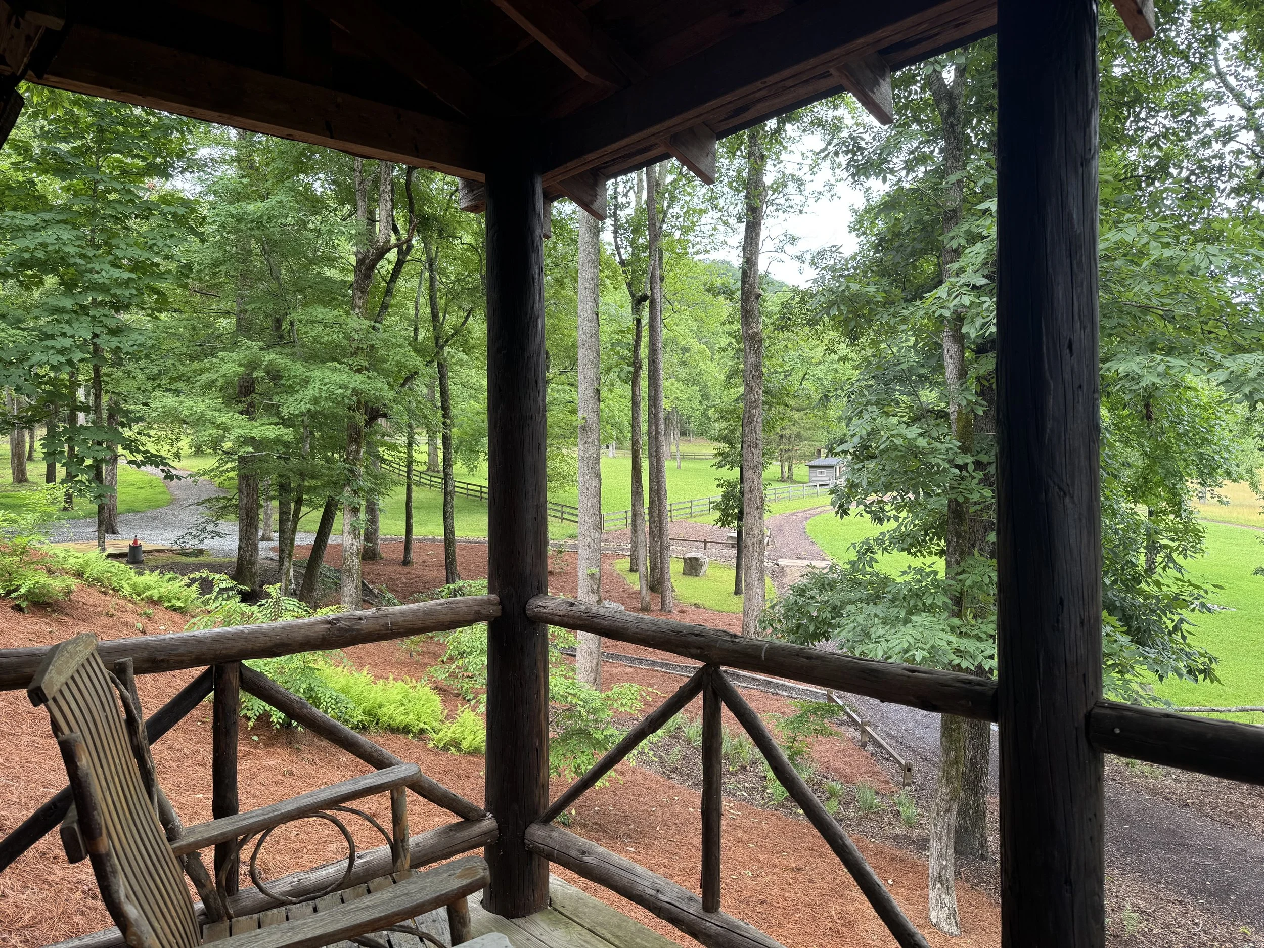 View from Hillside porch