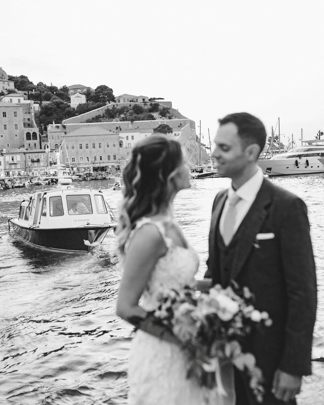 Iliodora &amp; Mike in Hydra Island. 
_____________________________________________

Photographer: @_kostislagoudakis
Videographer: @twomoon.films 
Wedding Planner: @ms_eventshydra 
Bride: @iliodora.margelou 
Groom: @miketzanidis 
MakeUp: @ioanna_kou