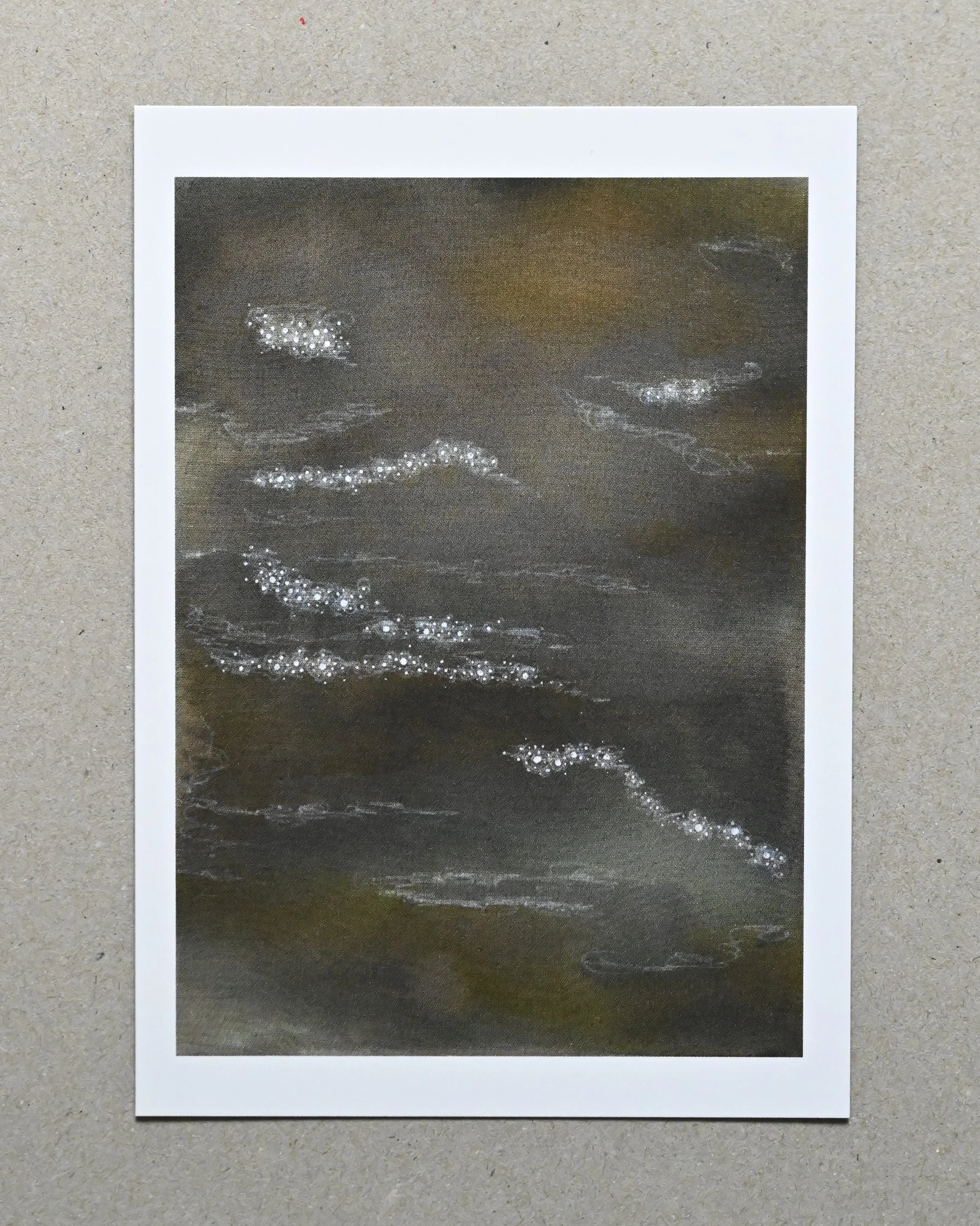 ocean lights postcard DIN A6