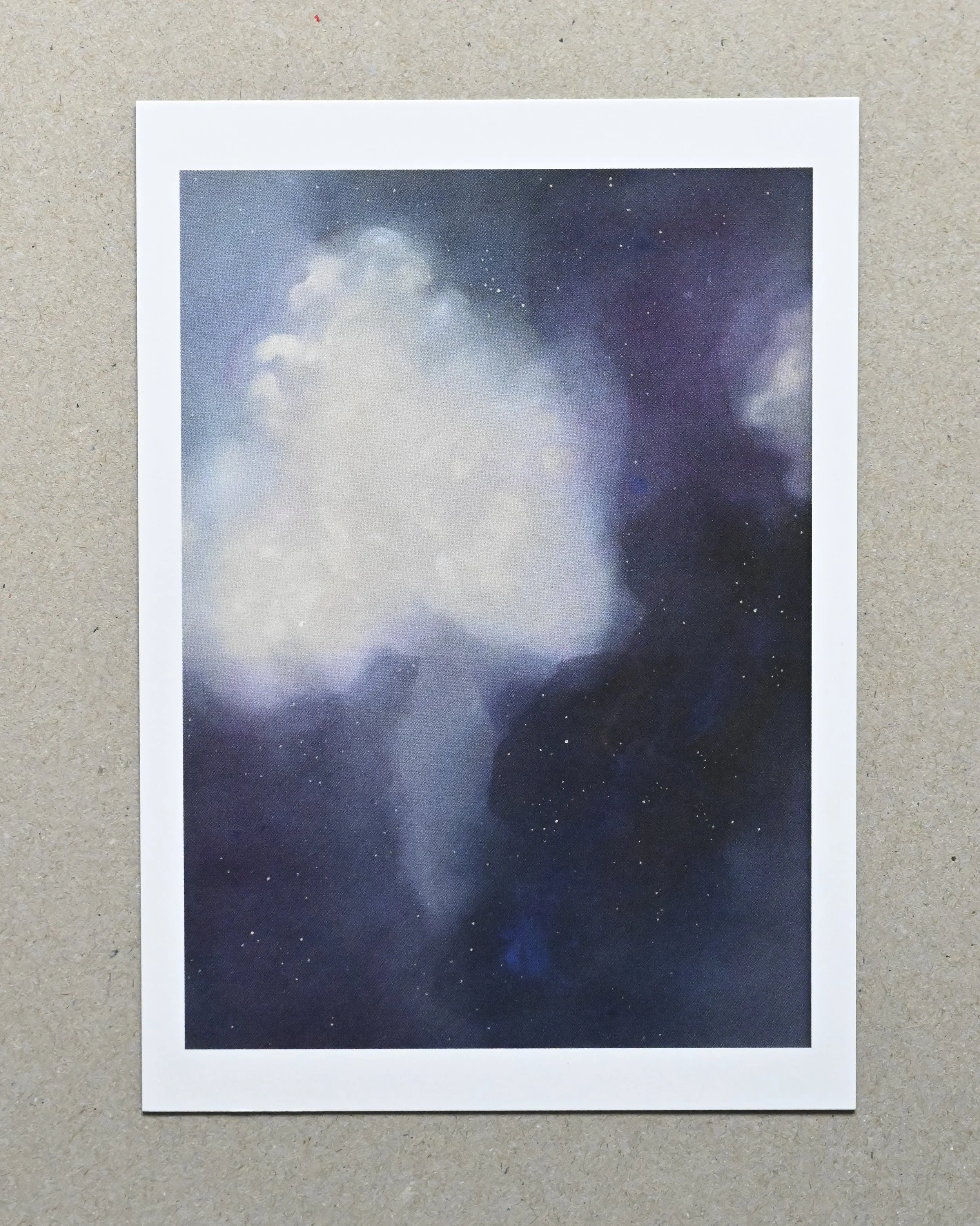 night sky postcard DIN A6