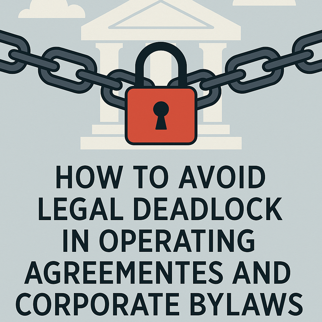 How to Avoid Legal Deadlock in Operating Agreements and Corporate Bylaws