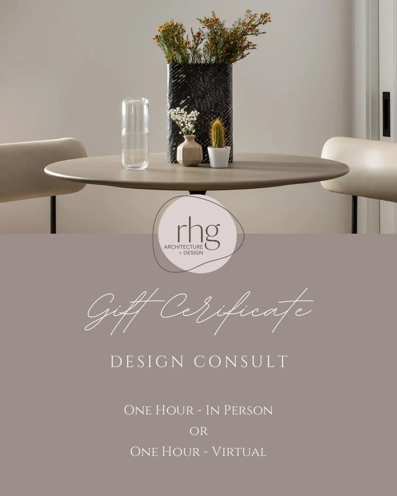 Still searching for the right gift?

Gift a one-hour design consultation with Rachael&mdash;virtual or in person. Clients leave with a clear vision, prioritized next steps, and actionable guidance rooted in their goals and how they want to live in th