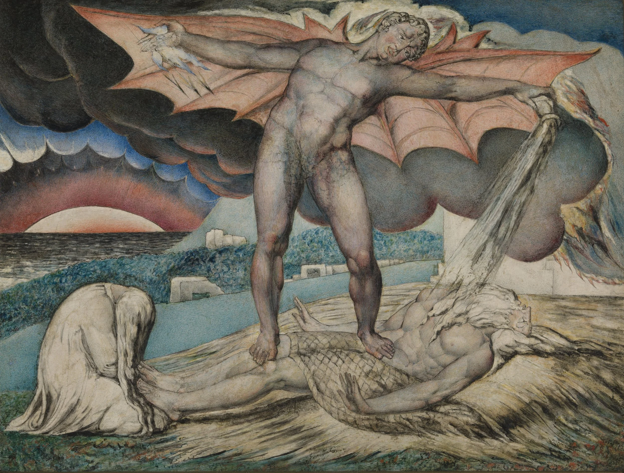 Slide Three_ Blake, 'Satan Smiting Job with Boils'.jpg