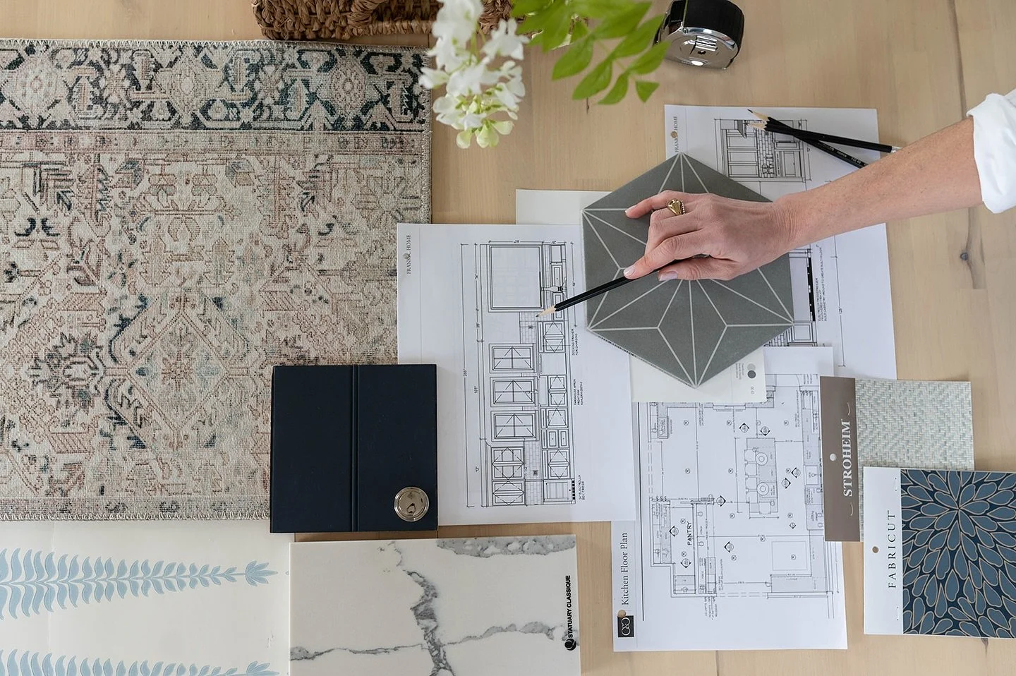 Beautiful design starts long before the finishes. 📐 We bring together floor plans, material selections, and thoughtful planning to create a cohesive vision for your home. Every detail is considered so the end result feels seamless, functional, and e