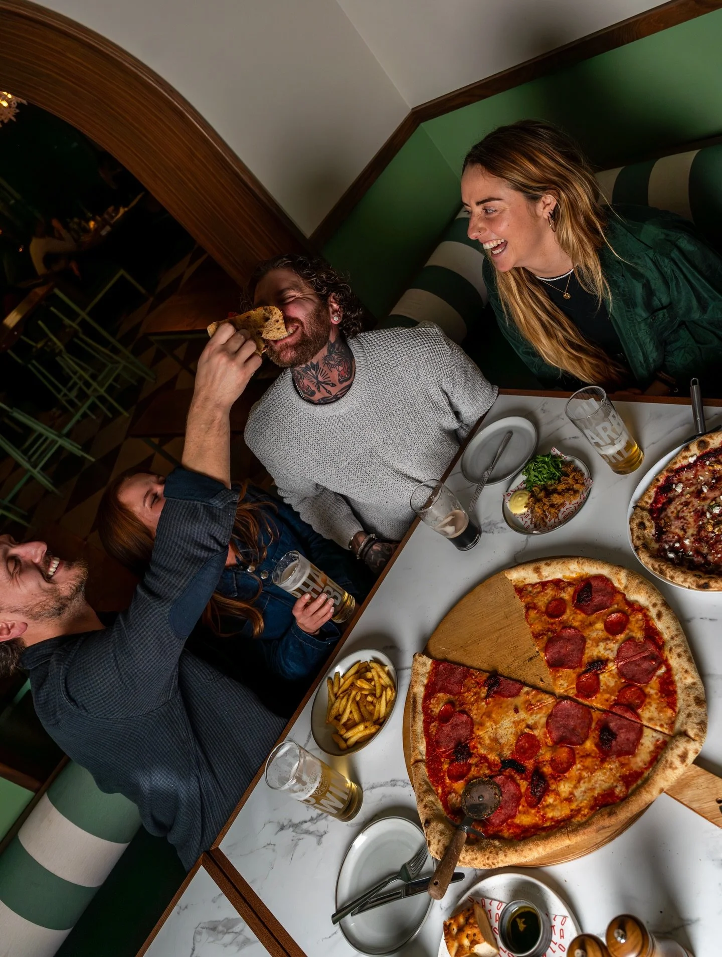 Some new work of @tallo.newquay for @meor.studio 🍕 Thanks to my wonderful friends for jumping in to help. There&rsquo;s nothing like having a laugh on a shoot ~ that&rsquo;s how you get the best results after all! 

Think big eats, good vibes and be