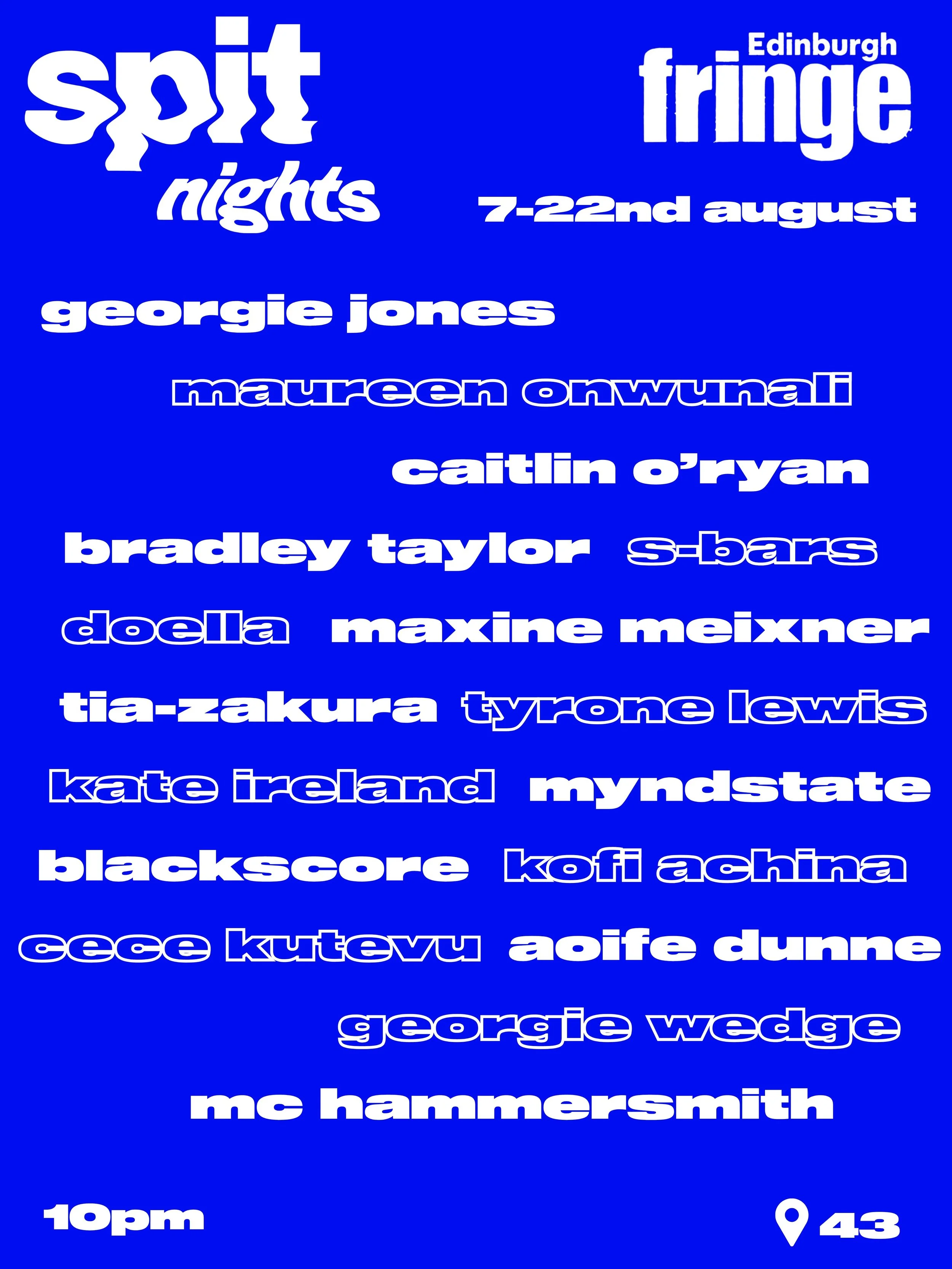 SpitNights x Edinburgh Fringe