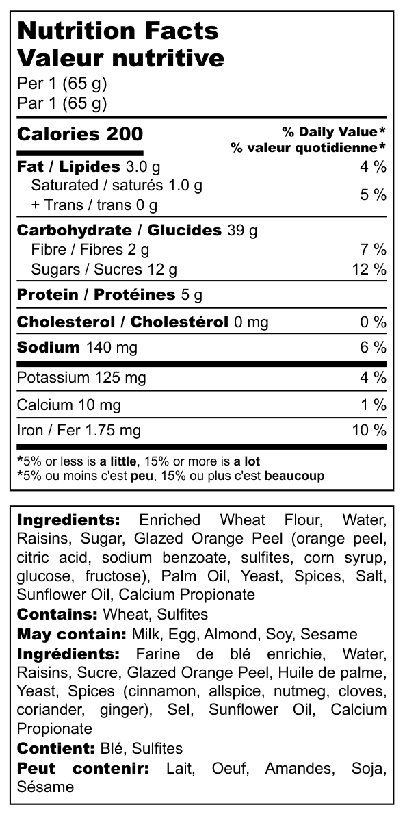 HotCrossBunCluster - Nutrition Label.png