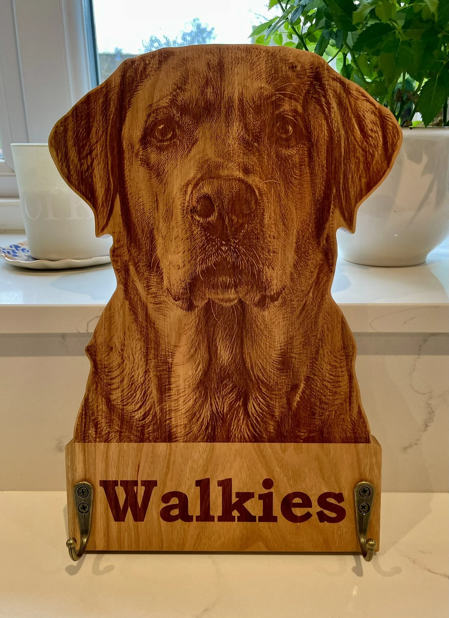 Dog Portrait Lead Holder - Labrador