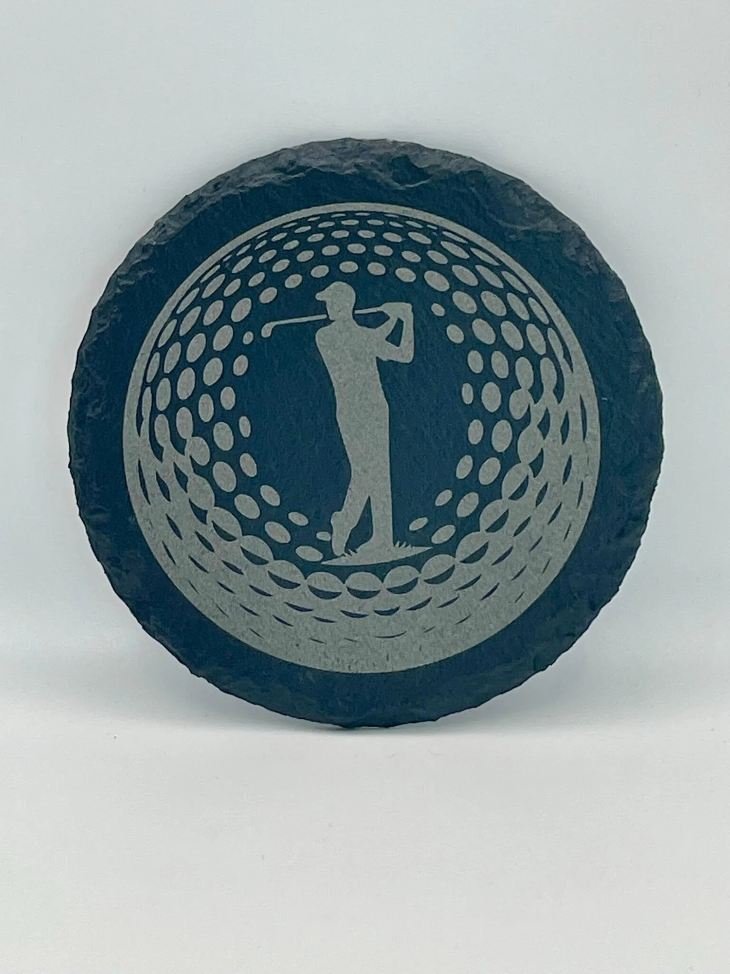 Golf Laser Engraved Slate Coasters - Set of 4 — Evenflow Workshop