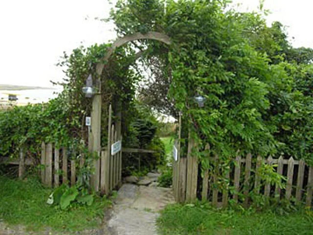 An entrance to a part of The Summer House cottages