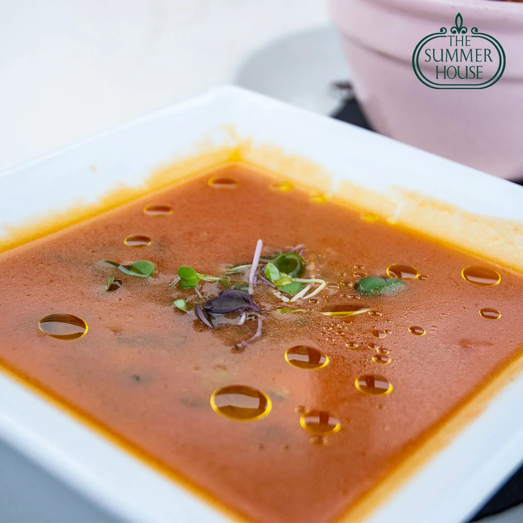 A cold soup gazpacho